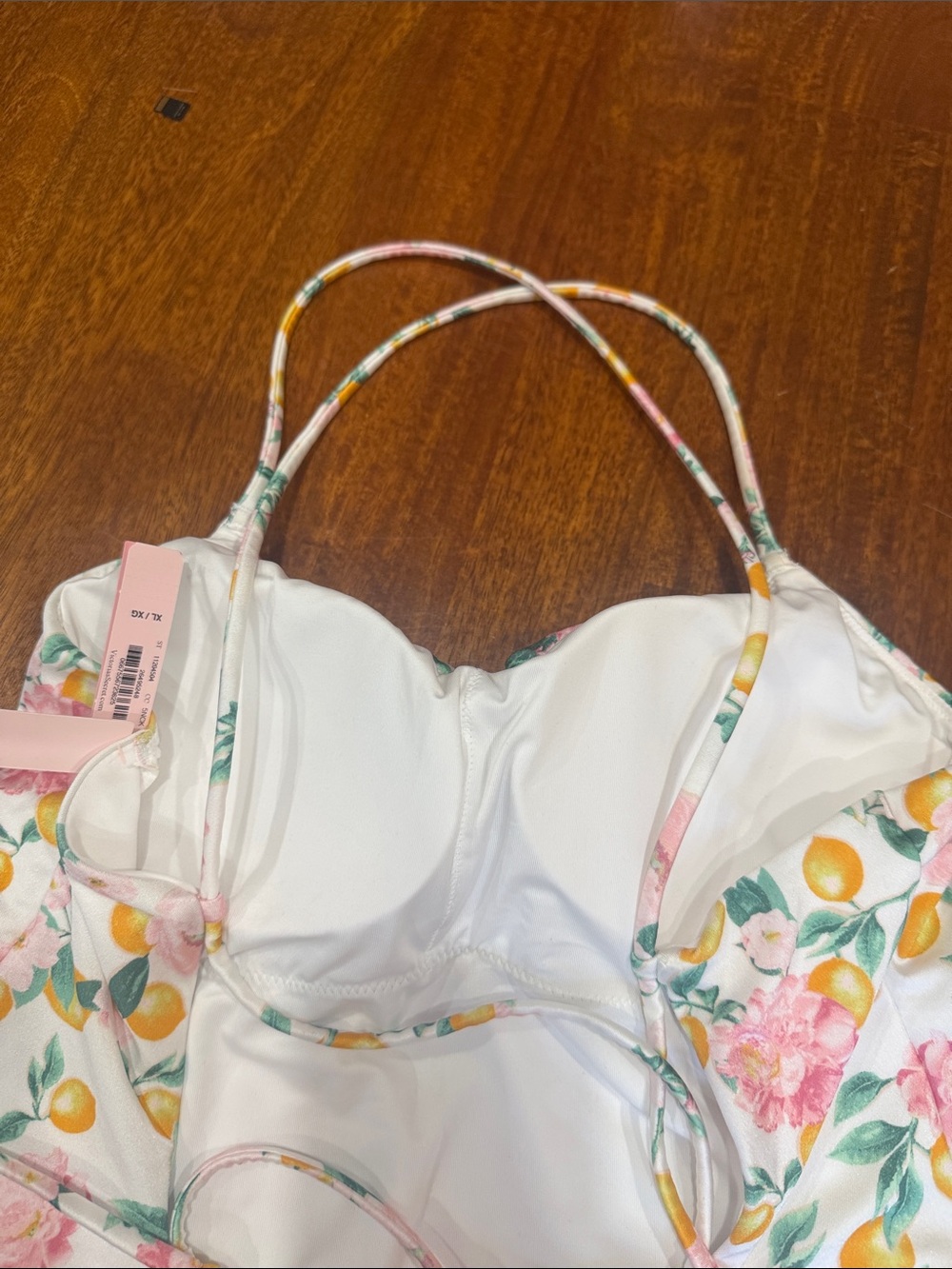 NWT Victoria's Secret Floral and Lemon Print One-Piece w/ Strappy Back Design - Picture 11 of 11